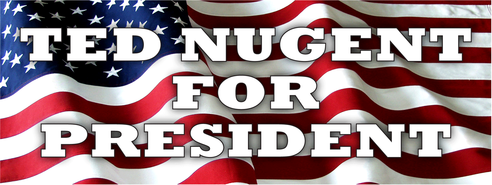Ted Nuggent for President bumper sticker
